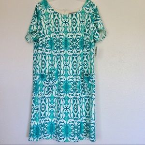NEW Danny & Nicole dress, short sleeve blue